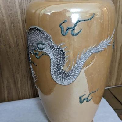 Japanese Vase and Rice Paper Art