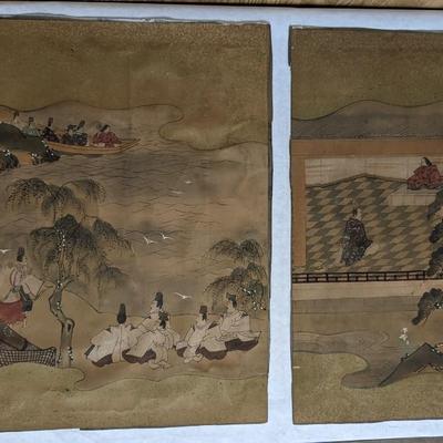 Japanese Vase and Rice Paper Art