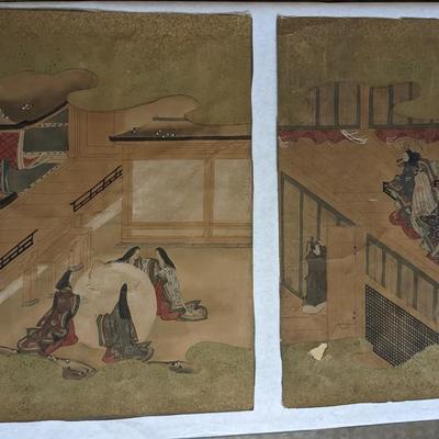 Japanese Vase and Rice Paper Art
