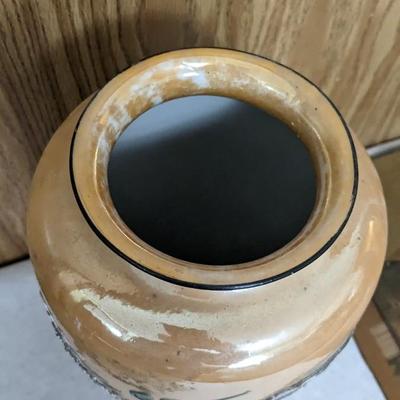 Japanese Vase and Rice Paper Art