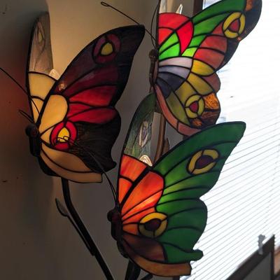 Stained Glass Butterfly Lamp