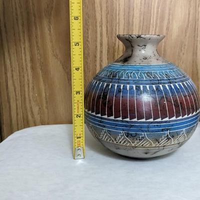 Horse Hair Pottery and Roman Glass Style Art