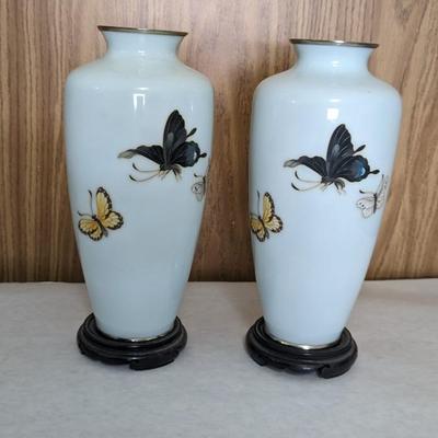 1920's Ando Japanese Cloisonne Vases