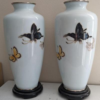 1920's Ando Japanese Cloisonne Vases