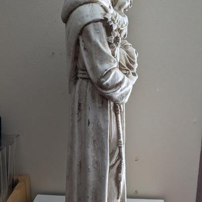Concrete St. Anthony Statue