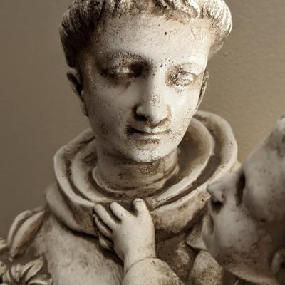 Concrete St. Anthony Statue