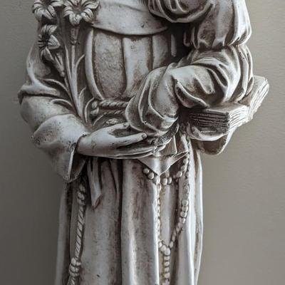 Concrete St. Anthony Statue