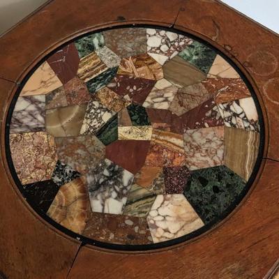 Antique Wood & Stone Table