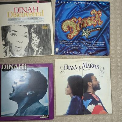 Diana, Dionne, Della, and Dinah LP Assortment