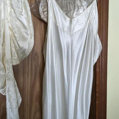 Victorian Style Satin Wedding Gown 