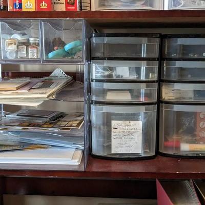 Mahogany Tone Office Storage and Accessories