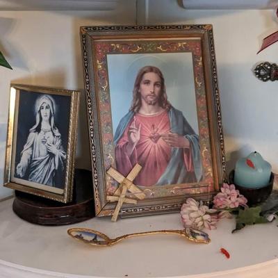 Catholic Statues and Wall Hangings