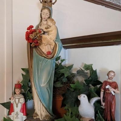 Catholic Statues and Wall Hangings