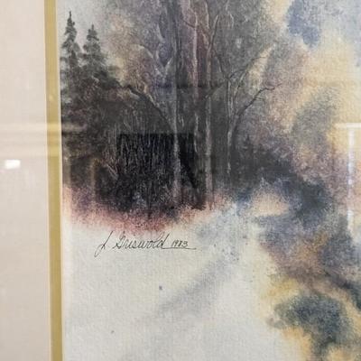 Framed Floral & Landscape Watercolor Assortment