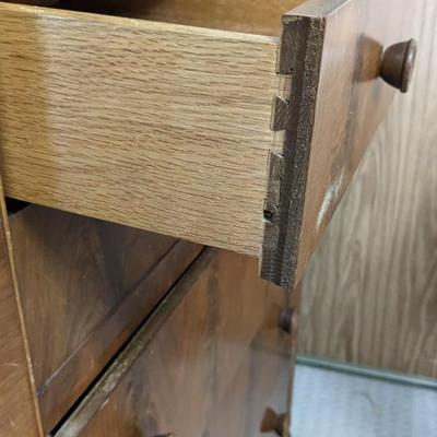 Waterfall Dresser, Art Deco Mirror, Mod Shelf