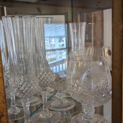 Lighted Curio, Crystal, Cut Glass, and More! 
