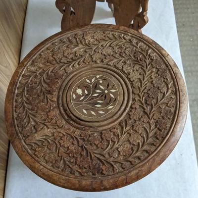 Hand Carved Butterfly Leg Wood Tables