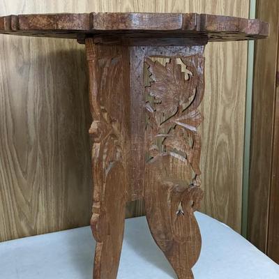 Hand Carved Butterfly Leg Wood Tables