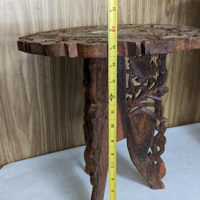 Hand Carved Butterfly Leg Wood Tables