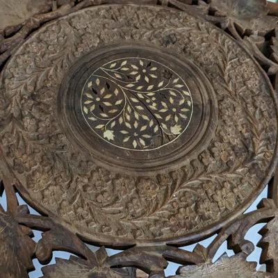 Hand Carved Butterfly Leg Wood Tables