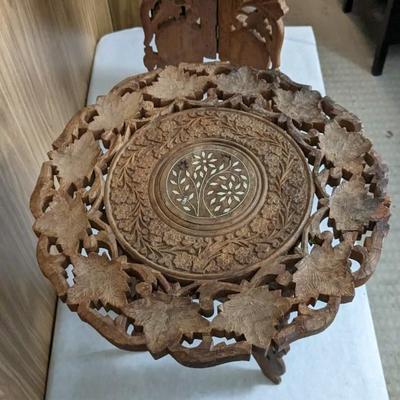 Hand Carved Butterfly Leg Wood Tables