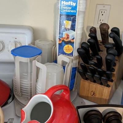 Contents of South Kitchen Cabinets