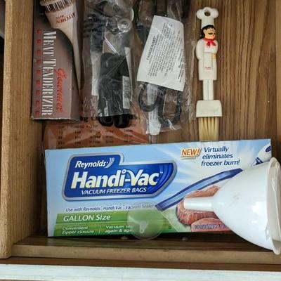 Contents of South Kitchen Cabinets