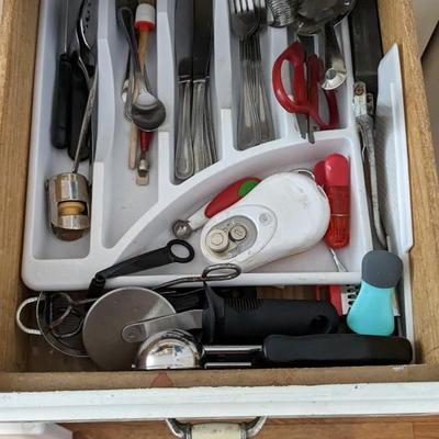 Contents of South Kitchen Cabinets