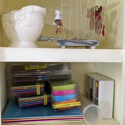 Contents of South Kitchen Cabinets