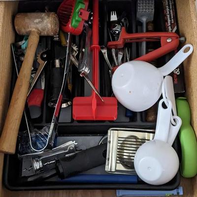 Contents of South Kitchen Cabinets
