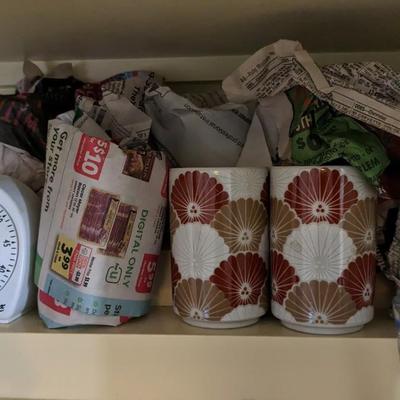 Contents of North Kitchen Cabinets