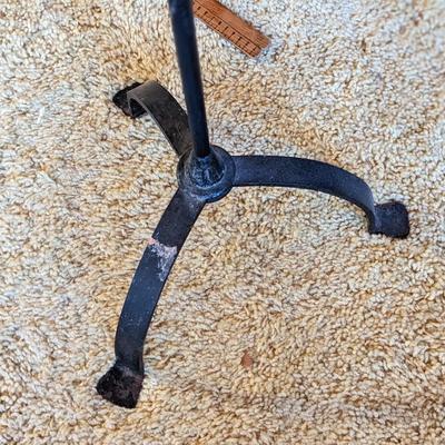 Vintage Wrought Iron Candlestick Floor Stand