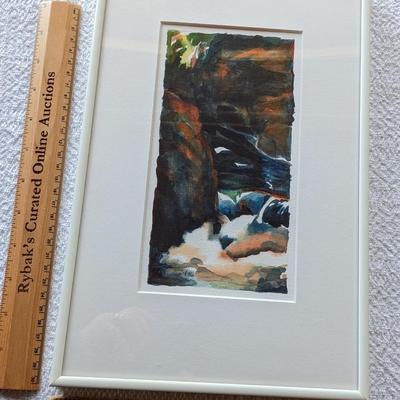 Original Linda Koenig Watercolor, Dark River