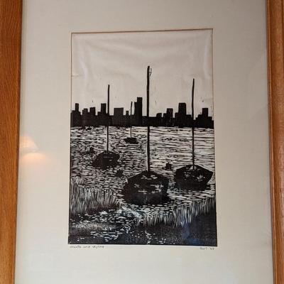 Signed Masts and Skyline, Hart 1963