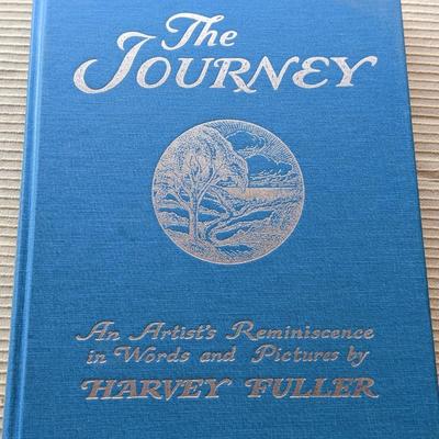 Signed Harvey Fuller, Flawed Copy of The Journey An Artist's Reminiscence in Words and Pictures by Harvey Fuller