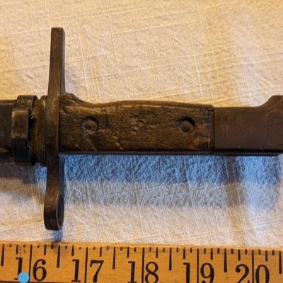 Rare WWII Bayonet and Scabbard, 1920's