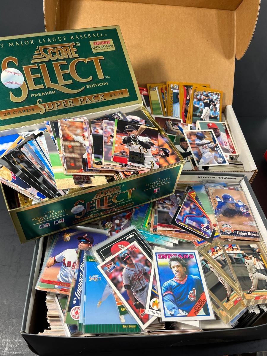 LOT 38 Boxes of Mixed MLB Baseball Cards