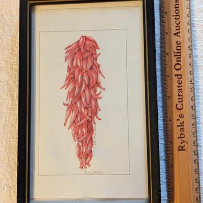 Original Painting by Ellen Ittelson (Connie's daughter), Fall Chili Peppers
