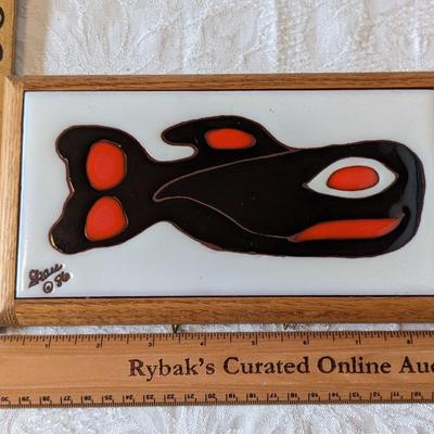 Vintage Capricho Art Tile by Myra Skau
