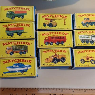 10 NIB Rare Matchbox Toy Cars/Trucks