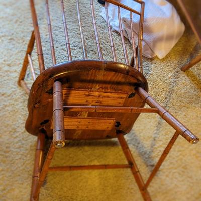 Vintage Faux-Bamboo Windsor-style Wood Chair (Ethan Allen?)