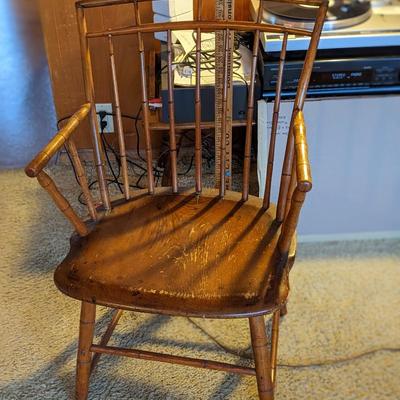 Vintage Faux-Bamboo Windsor-style Wood Chair (Ethan Allen?)