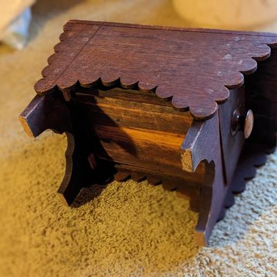 Antique Handcrafted Storage Stool