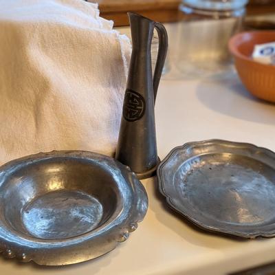 Collection of 6 Pewter Items