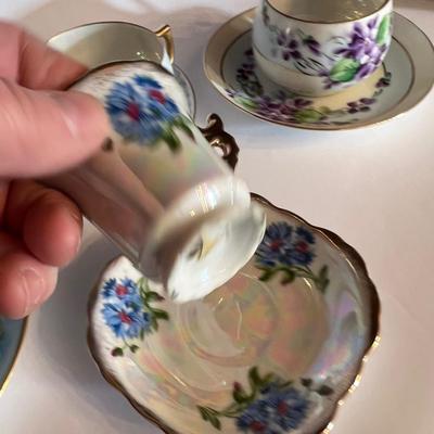 4- Blue Hue China Tea Cups