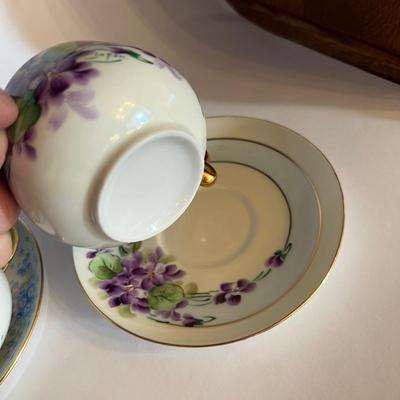 4- Blue Hue China Tea Cups