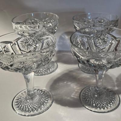Cut Glass Crystal Sherbets desserts (4)