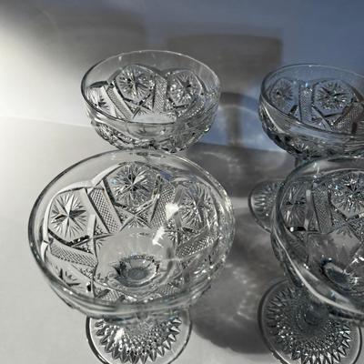 Cut Glass Crystal Sherbets desserts (4)