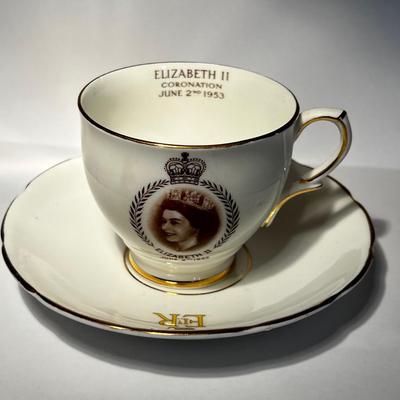 Elizabeth II Coronation Cup and Saucer 1953