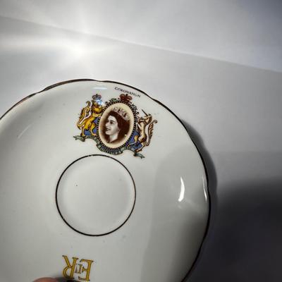 Elizabeth II Coronation Cup and Saucer 1953